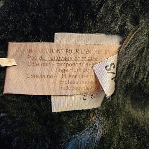 Holt Renfrew Classics Genuine Lambskin Shearling Coat - Made in Canada - S - Picture 14 of 16